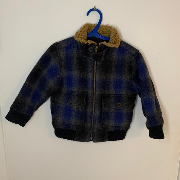 Boys Lined Fall Coat - 3T - Picture 2 of 4